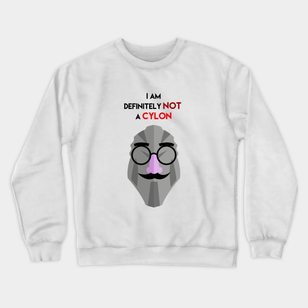 NOT A CYLON Crewneck Sweatshirt by tonkerbell8